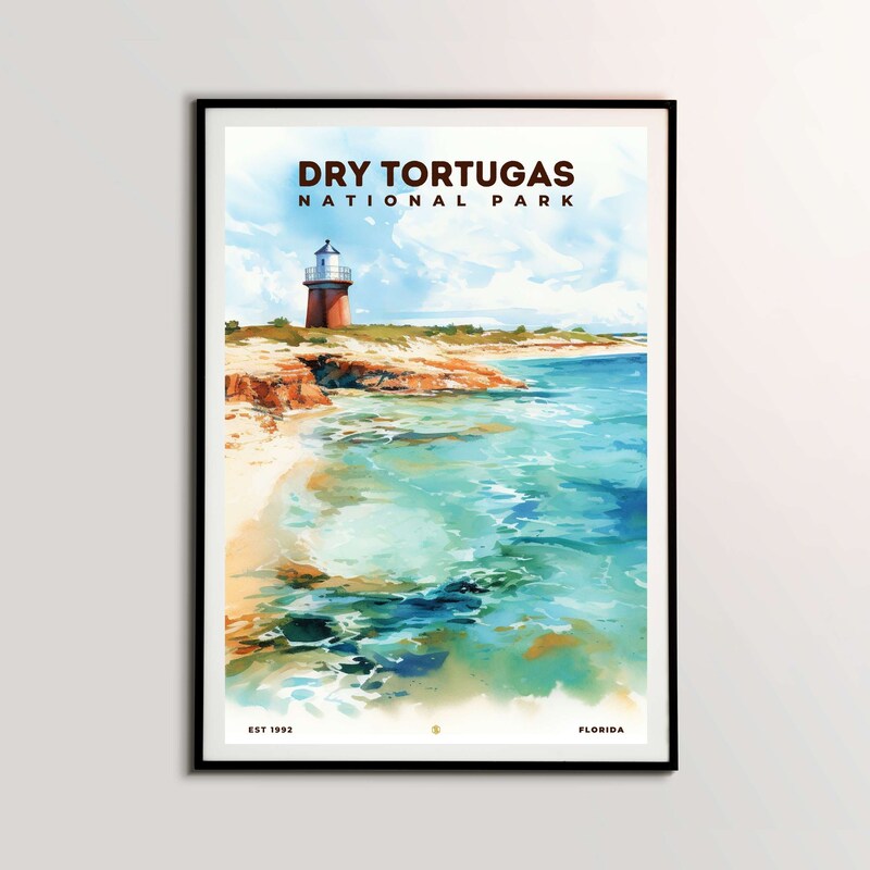 Dry Tortugas National Park Poster, Travel Art, Office Poster, Home Decor | S8